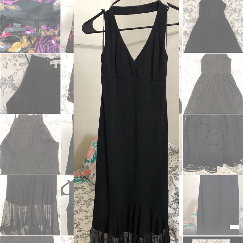 Black mermaid dress small